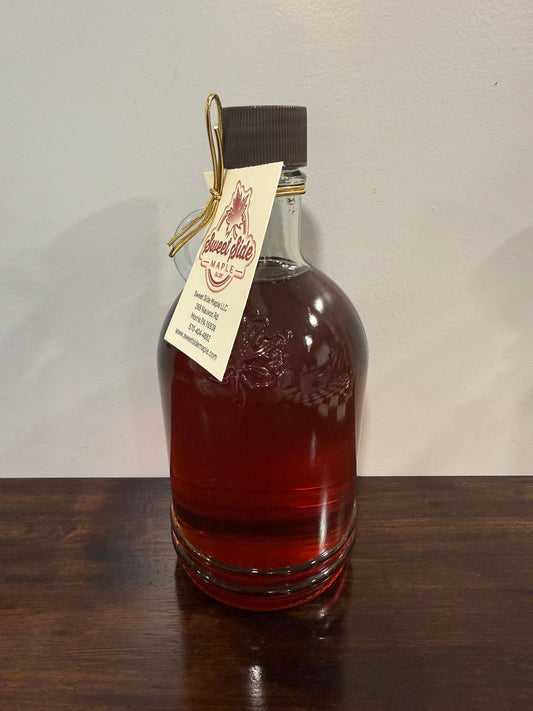 Glass Bottle of Pure Maple Syrup